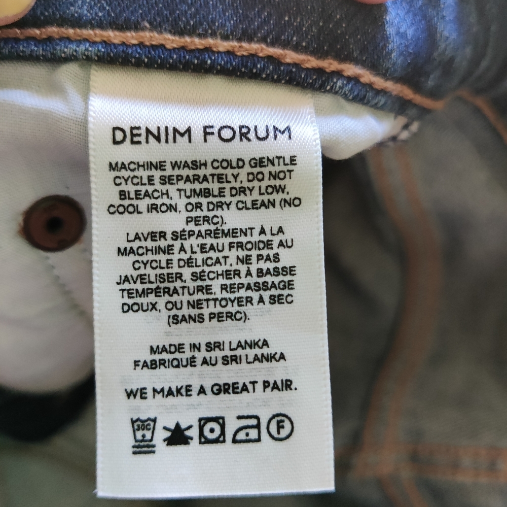 Aritzia Denim Forum Arlo High Rise Straight Jeans short - Picture 13 of 15
